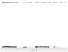Tablet Screenshot of corenatherapeutics.com